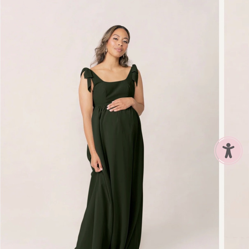 Revelry Deep Olive Maternity Bridesmaid Dress